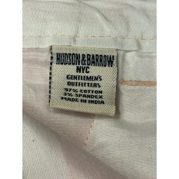 Hudson & Barrow Men's Pink Flamingo Chino Shorts - Size 32 - Summer Tropical - Picture 5 of 6